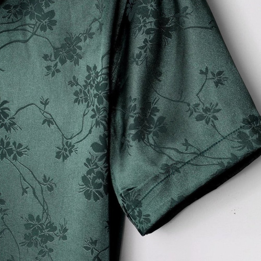 Dark Green Mens Shirt - Picture 7 of 8